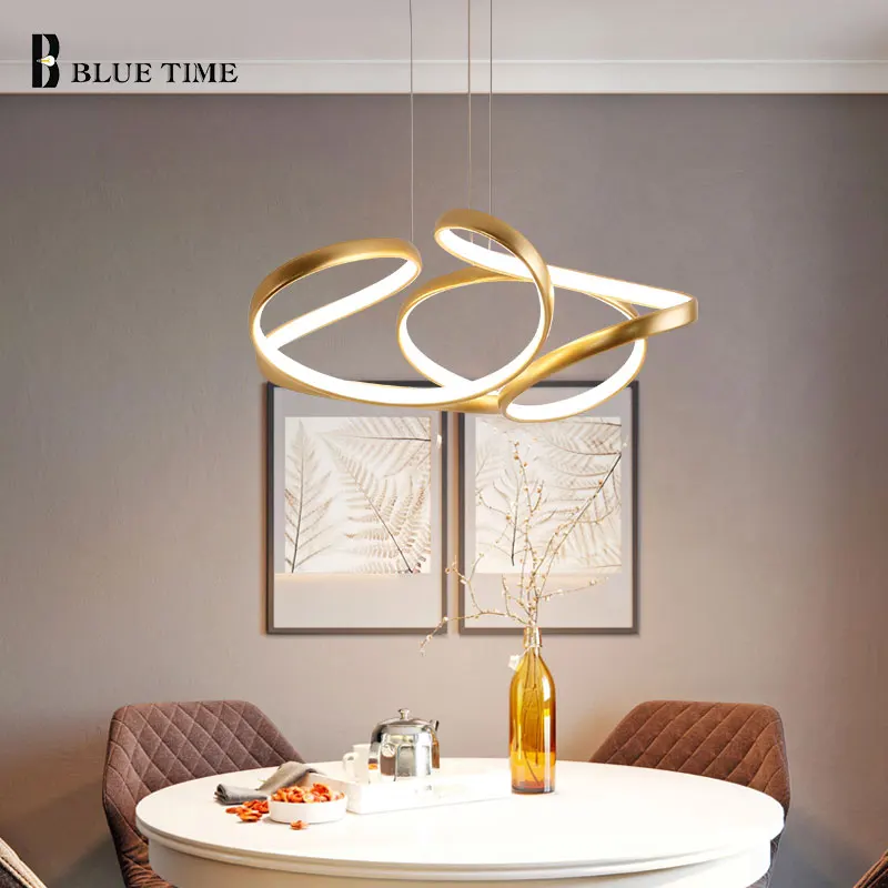Gold&Coffee Modern Led Pendant Light Home Decoration Chandelier Pendant Lamp for Dining room Kitchen Living room Lamp Luminaires modern home decoration white black single head pendant light coffee shop light dining room light free shipping