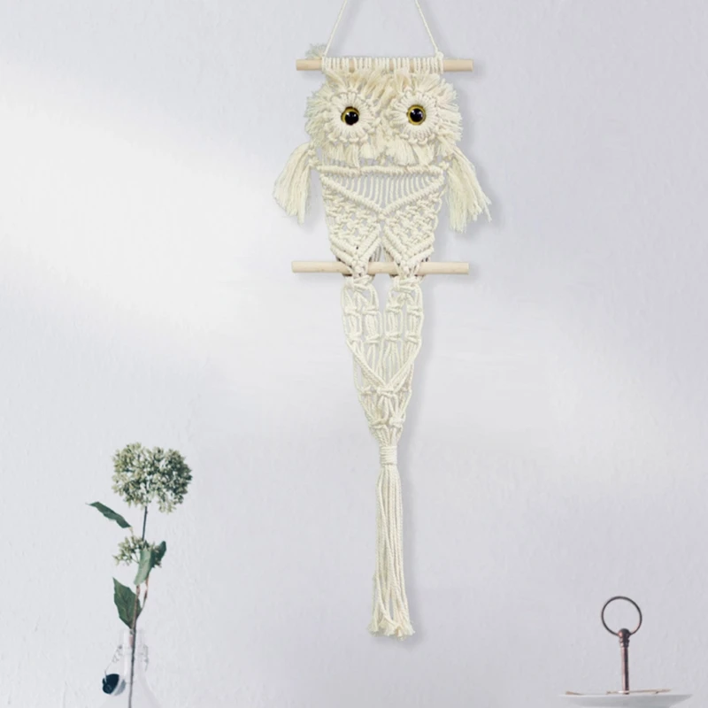 

Wall Hanging owl design Woven Tapestry macrame wall hanging Home Decor Dropshipping