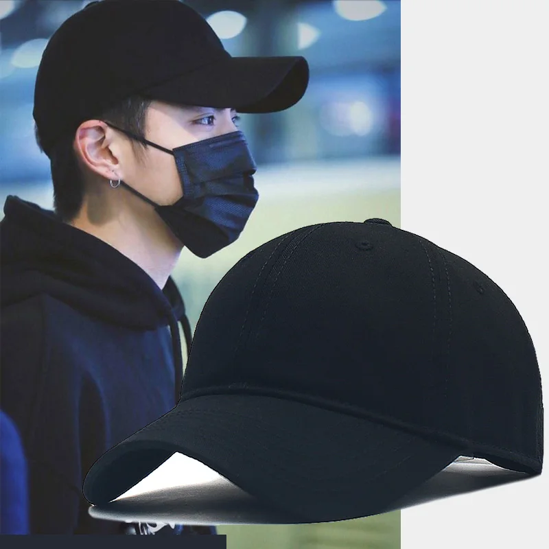 

Кепка-бейсболка для мужчин и женщин, модная однотонная регулируемая в стиле хип-хоп, с защитой от солнца, Повседневная Бейсболка, лето-осень