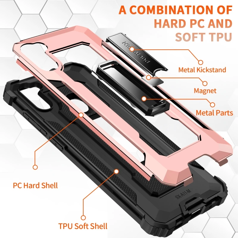 

Suitable for Samsung Note20 A12 A32 A42 A21S A11 A30S A71 A72 S21 Jazz anti-fall ring car holder mobile phone case