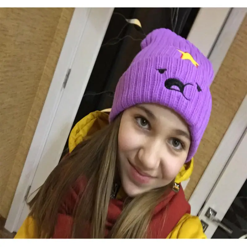 Женская шапка облегающие шапки вязаная зимняя женская брендовая с черепом