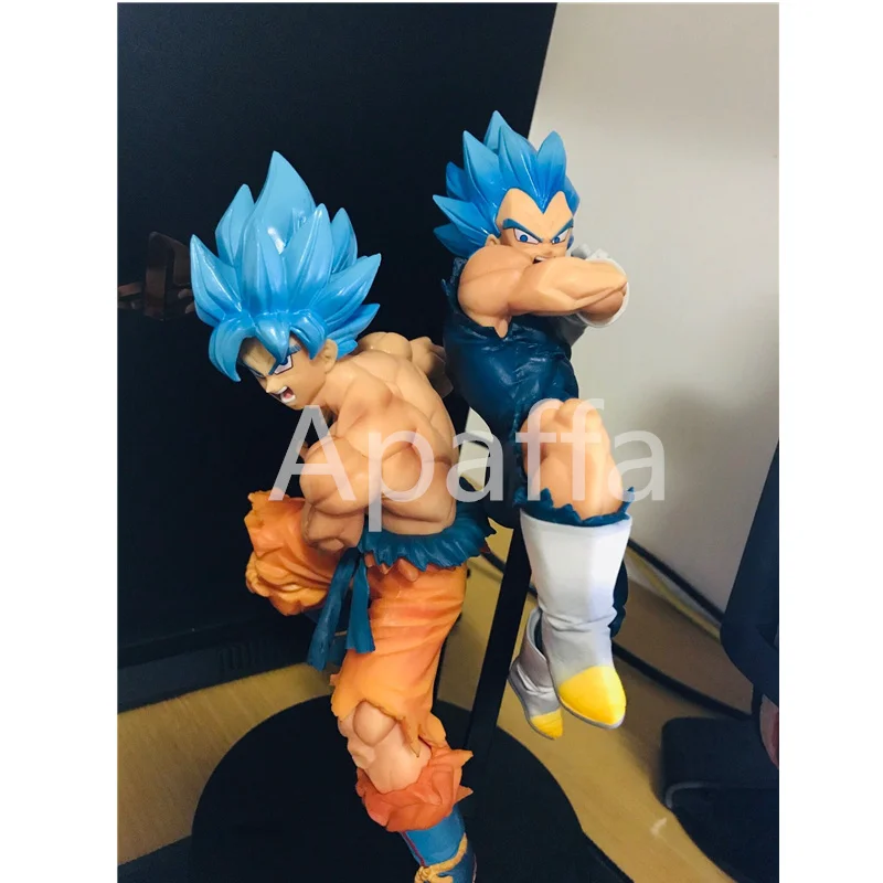 17 см Dragon Ball Z Аниме ПВХ фигурка Супер Saiyan голубые волосы Сон Гоку Вегета LC Коллекционная фигурка игрушка