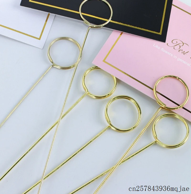 100 шт. Цветочная длинная палочка держатель для карт подарочная упаковка