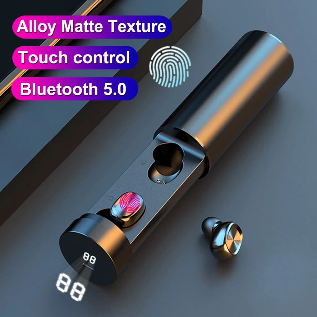 B9 наушники вкладыши TWS Bluetooth 5 0 беспроводной 8D Hi Fi спортивные с микрофоном игровая