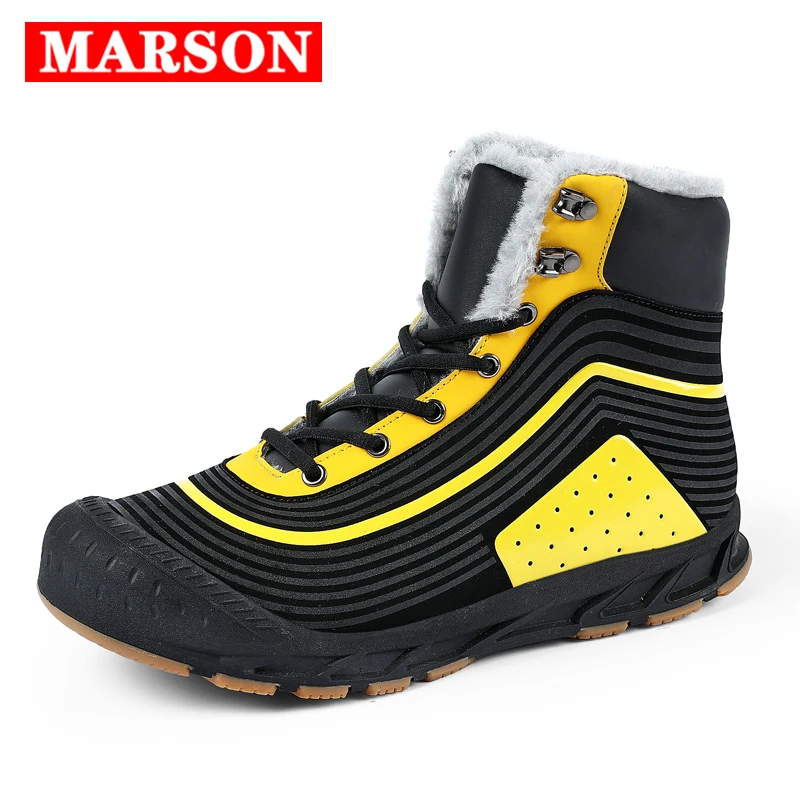 

Новые мужские ботинки, водонепроницаемые зимние ботинки, Мужская плюшевая обувь для походов, кроссовки, зимние ботинки, теплые женские боти...