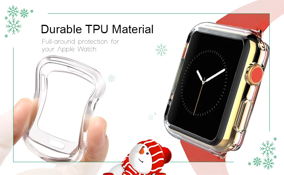 Прозрачный Ультратонкий чехол для Apple Watch 4 44 мм 40 ТПУ Защита экрана iWatch серии 3/2 42 38