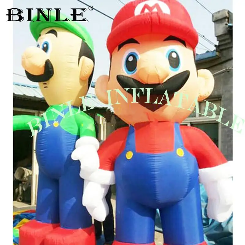 

Original design advertising Inflatable super mario and luigi mascot cartoon figures for decorations