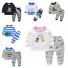 Новинка, домашняя одежда для мальчиков и девочек, ночное белье, детский пижамный комплект, одежда, комплекты детской одежды с мультяшным рисунком, детская одежда для сна, Пижамный костюм