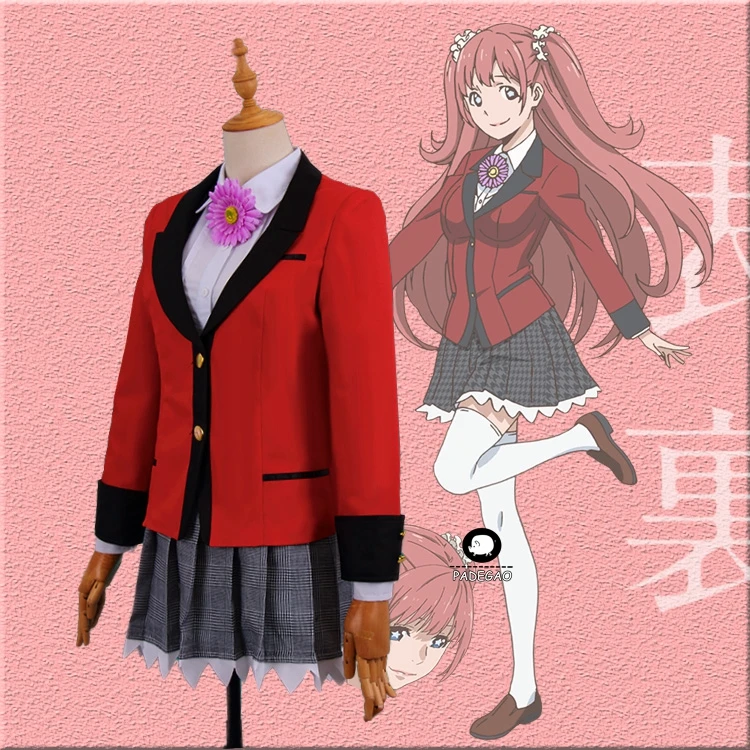 Аниме Kakegurui карнавальный костюм для девочек кирари момобами джабами юмеко
