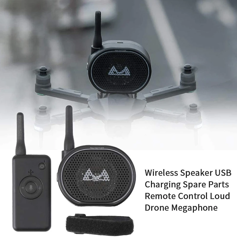 

Universal RC Drone Speaker Megaphone Wireless Speaker Drone Megaphone for Drone Aerial Broadcasting with a Loudspeaker