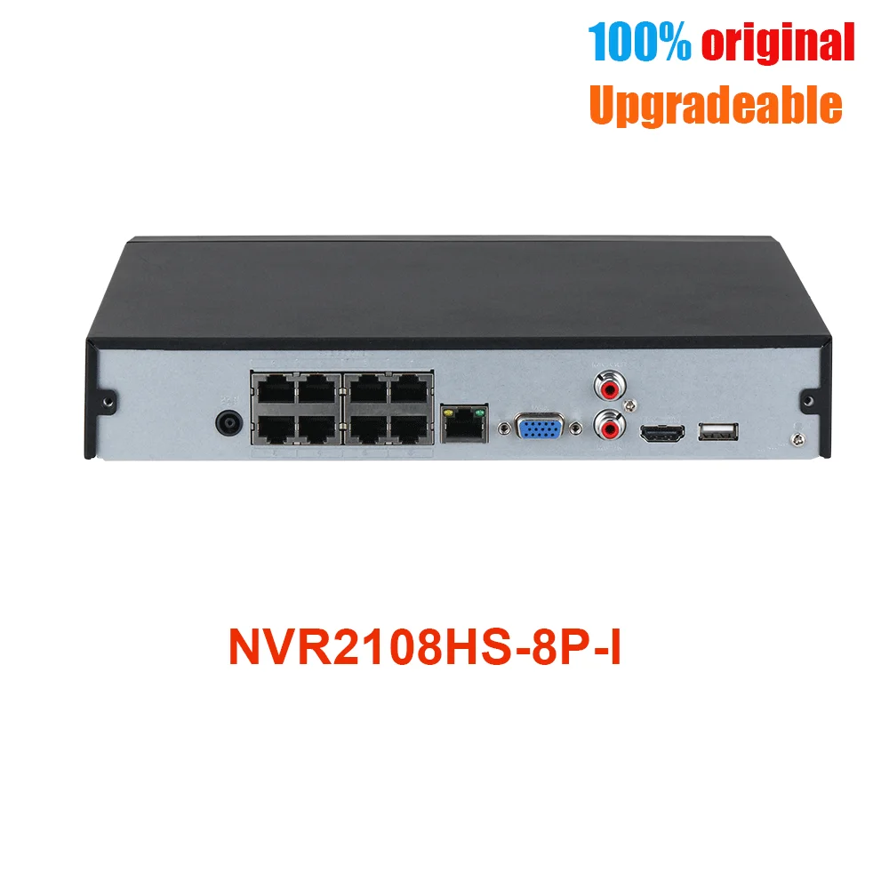 Видеорегистратор Dahua 4K NVR POE 8CH 4CH WizSense NVR2108HS-8P-I 8POE с функцией обнаружения лица IVS SMD