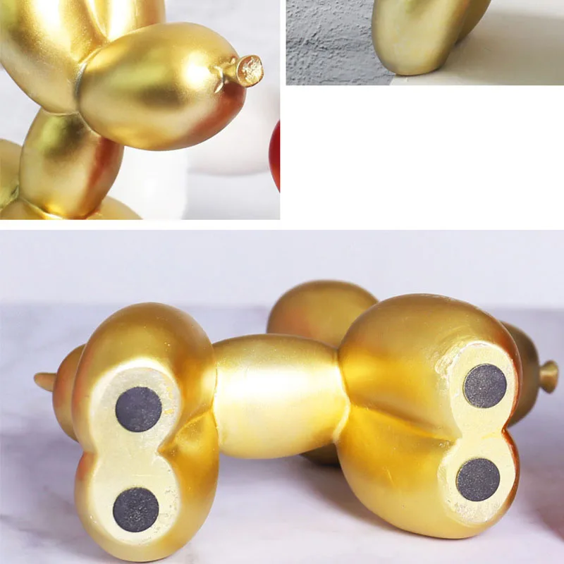 

Nordic Creative Balloon Dog Home Decor Cute Resin Animal Desktop Ornaments Statue Living Room Bedroom TV Cabinet Decoration