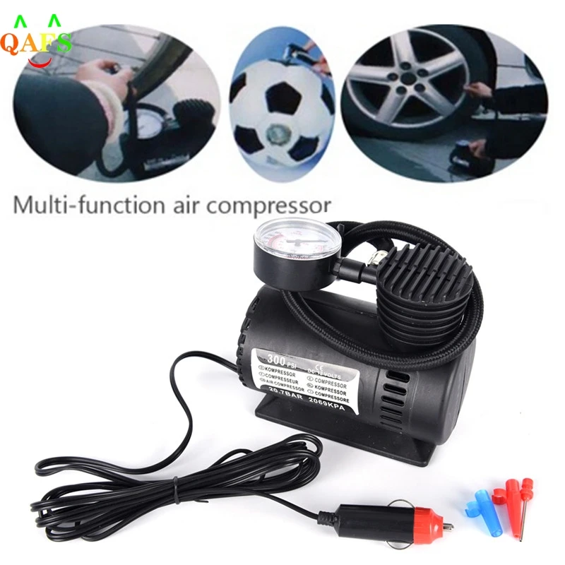 

Portable Car/Auto DC 12V Electric Air Compressor/Tire Inflator 300PSI Automobile Emergency Air Pump High Quality