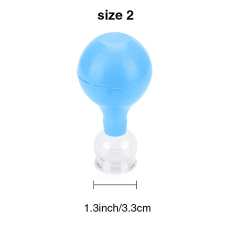 blue size 2 Розовые Резиновые Вакуумные Банки Массаж всего тела на присоске Вакуумный Массажер терапия 5 различных размеров присоска набор китайские Банки - Color: blue size 2