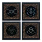 Скатерть Таро 50x50 см скатерть Таро гадания скатерть алтарь Тройная Луна Таро скатерть для стола Таро карта скатерть для стола