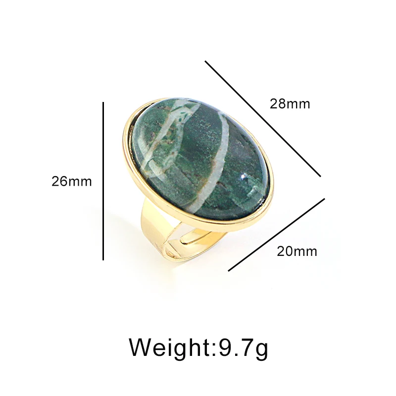 Овальные инкрустированные полудрагоценные камни KOMi из сплава бриллианты