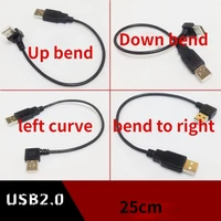 90 degree right angle usb 3 0 type a external thread to micro b external thread cable for hdd external hard disk