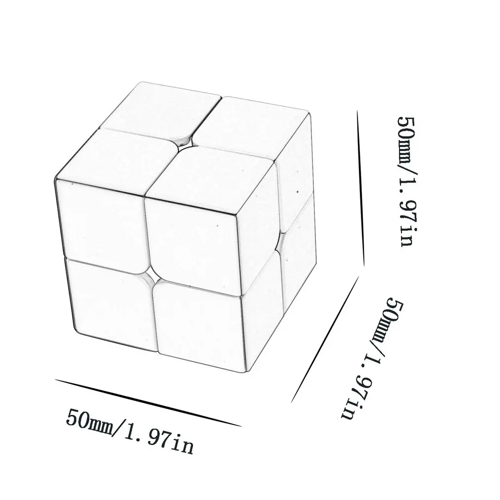 

Classic Toys 2x2x2 5CM Speed For colorful Magic Cube Puzzle Cubo Magico Sticker For Children Education Toy