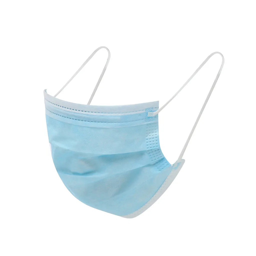 

In Stock 50pc Respirator Scarf Mascarilla Mask For Face Mascherine Disposable Respirator Industrial 3ply Ear Loop Masque