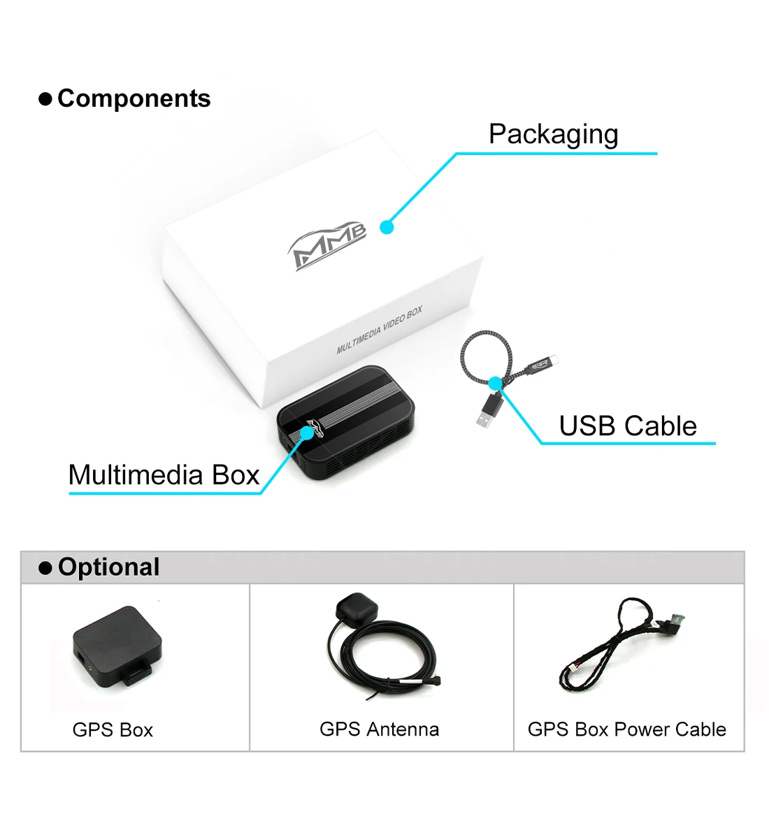 

4+32G MMB Multimedia Video Box For Porsche 911 Macan Cayenne 718 Android Carplay Box Wireless Mirrorlink Adapter YouTube Google