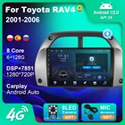 Автомагнитола для Toyota RAV4 2001-2006, Android 10, мультимедийный видеоплеер, DVD-плеер, навигация, GPS, Авторадио, 2din, аудио для автомобилей