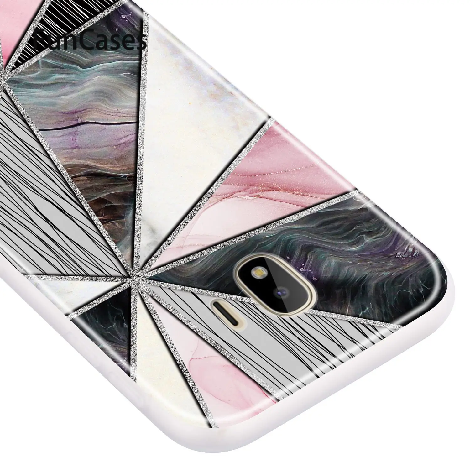 Треугольные мягкие чехлы из ТПУ для Samsung J4 Plus мягкий силиконовый чехол Galaxy coque + Prime