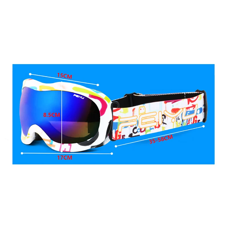 Очки Лыжные Детские с защитой от запотевания и УФ лучей 3 13 лет|Лыжные очки| |