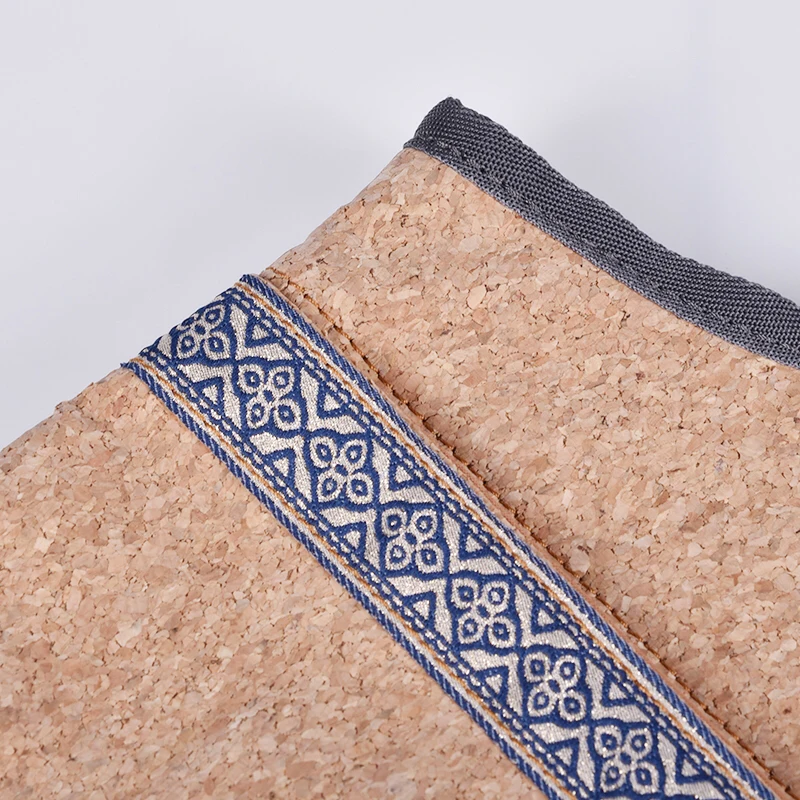 Новая сумка для коврика йоги натуральная пробковая большой размер карман на