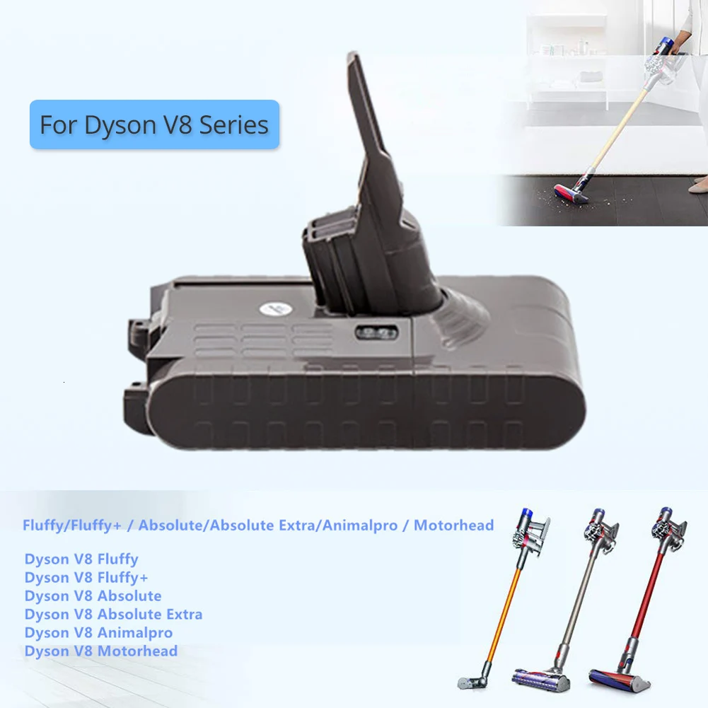 21,6 V 3600mAh сменная литиевая батарея для Dyson V8 абсолютный беспроводной пылесос V8 животное аккумуляторная батарея
