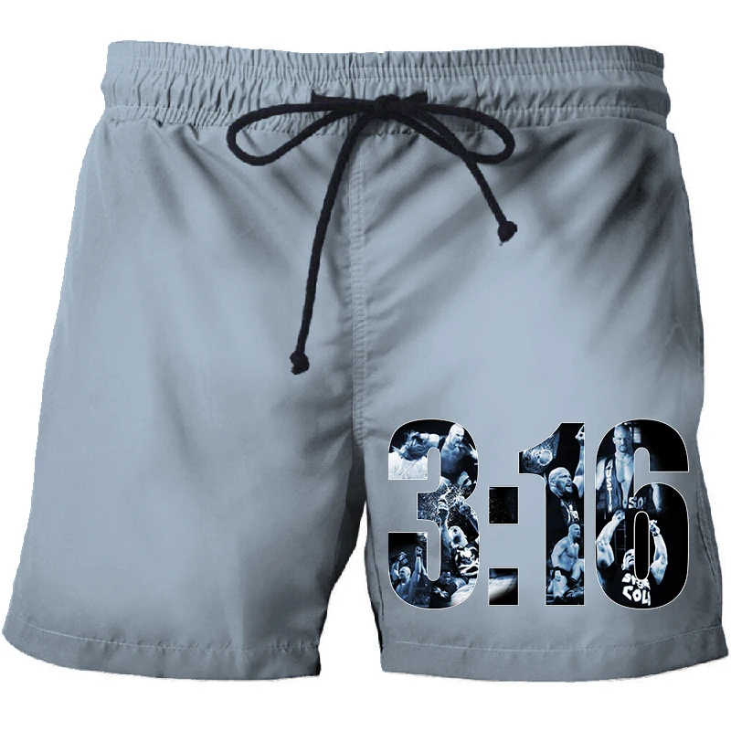 

World Wrestling Entertainment 3D printed shorts men's casual street beach pants fashion swimwear shorts literary shorts