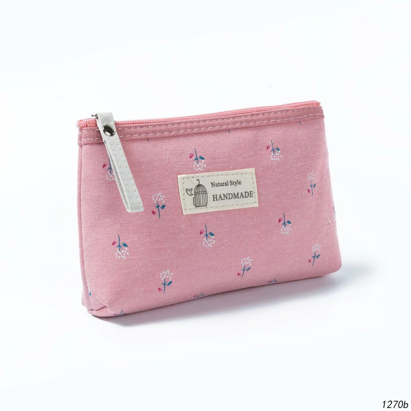 1 штука милое нижнее белье с цветочным принтом Карандаш Чехол небольшой холст