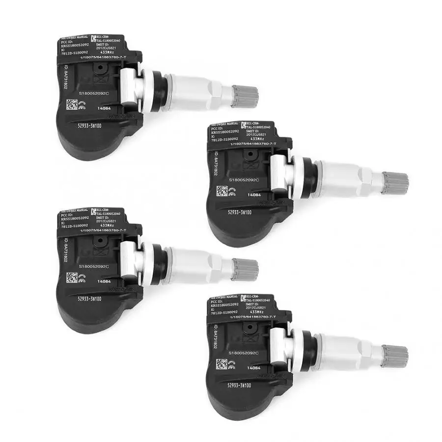 Датчики давления в шинах TPMS 52933 3N100 4 шт. подходят для Hyundai Accent Genesis Kia Cadenza