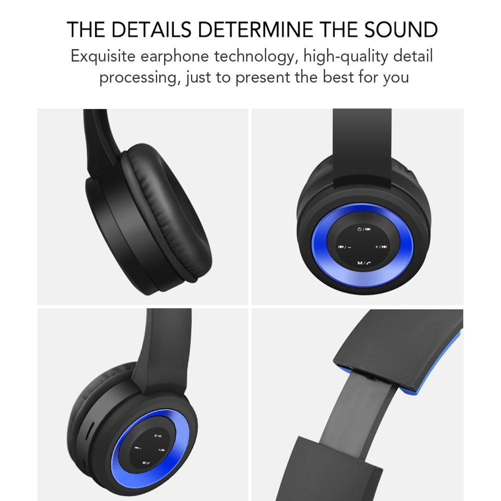 TR905 Bluetooth наушники на голову портативные беспроводные наушники стерео глубокий бас спортивные складные наушники на ухо с микрофоном