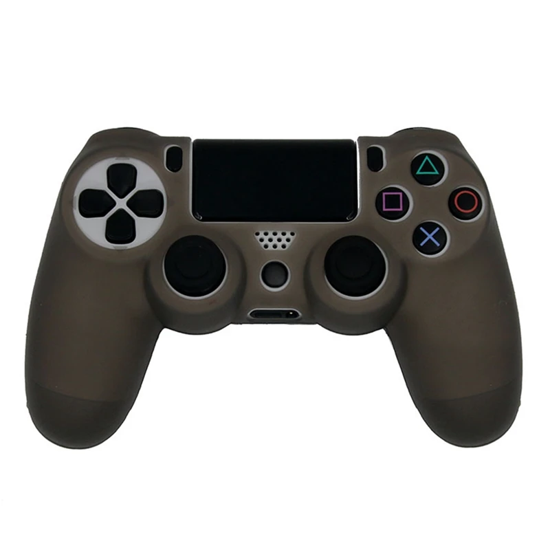 Силиконовый защитный чехол для Ps4 Контроллер sony Playstation для Ps4 контроллеры 4 геймпад джойстик - Цвет: GY