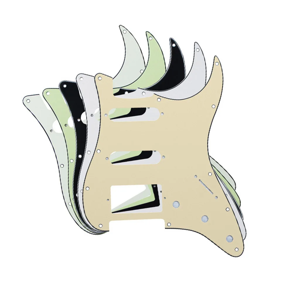

Ohello 11 Holes SSH Electric Guitar Pickguard HSS Guitar Scratch Plate & Screws Fit Strat Guitar