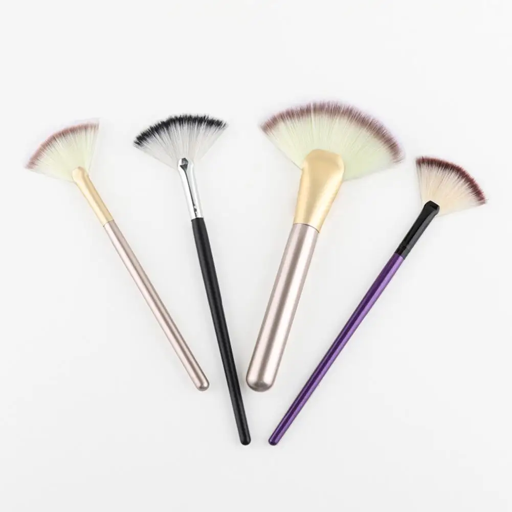 

Professional Fan Shape Highlighter Blush Brush Face Foundation Concealer Make Up Brush Beauty Cosmetic Tools Dropshipping