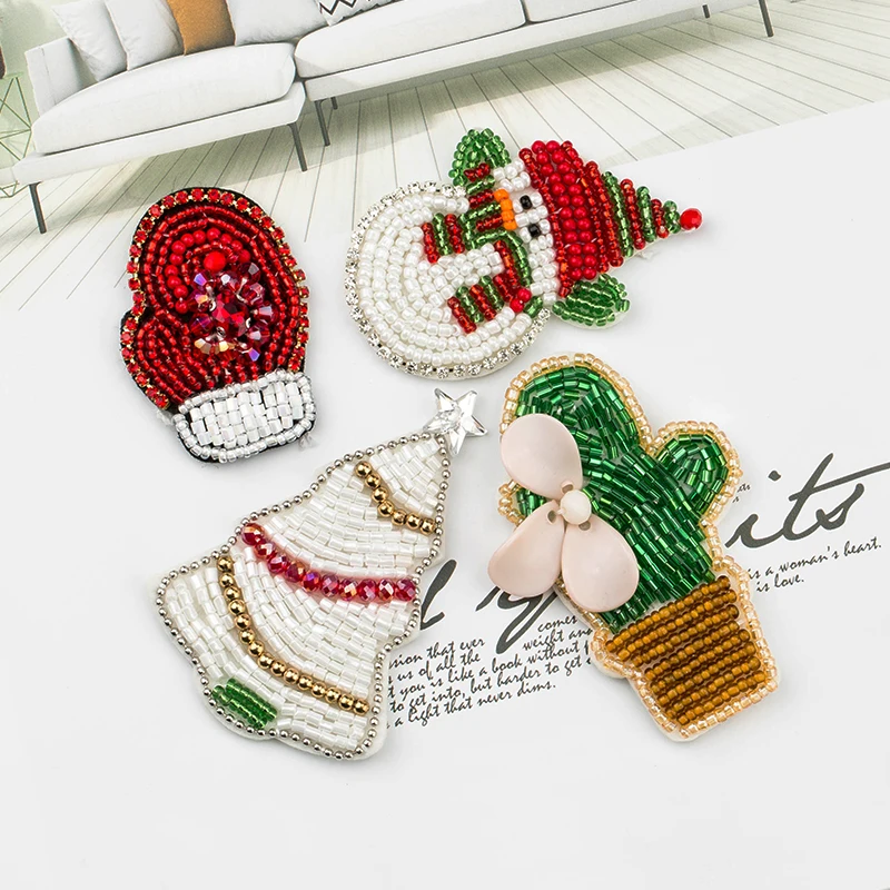 Нашивки ручной работы из бисера и бусин нашивка или Наклейка на стекло для одежды