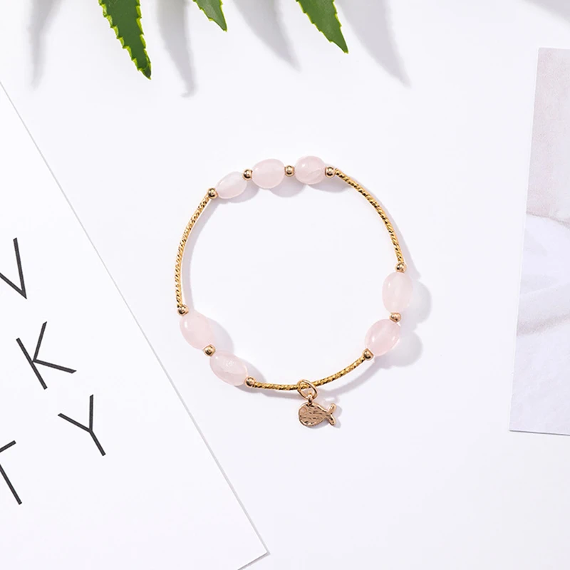 Корейский простой милый несимметричный браслет с подвеской в виде сердца птицы