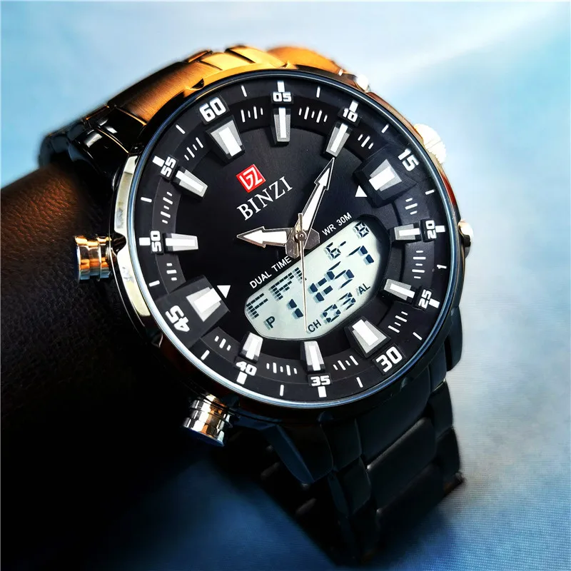 Часы наручные мужские кварцевые с хронографом люксовые брендовые