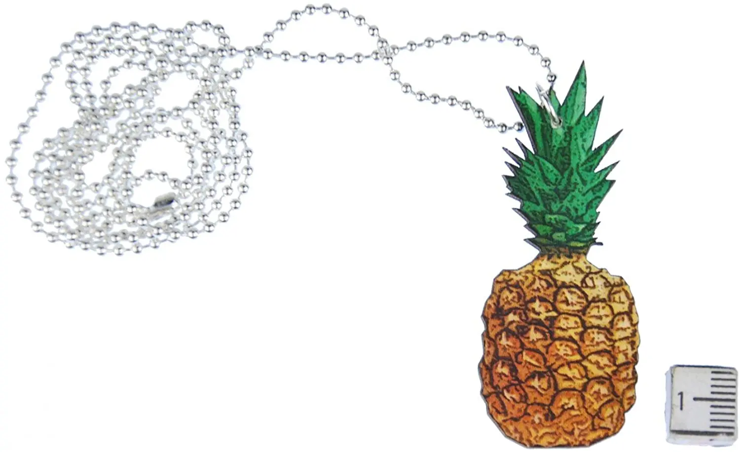 

Necklace Handmade Fashion Jewellery I Chain with Pendant Length: 80 cm Fruit Holiday Exotic Wood