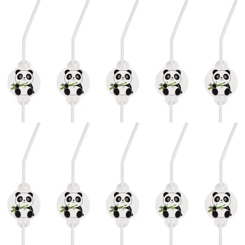 10 шт./Лот бумажные чашки в виде панды детские принадлежности для дня рождения