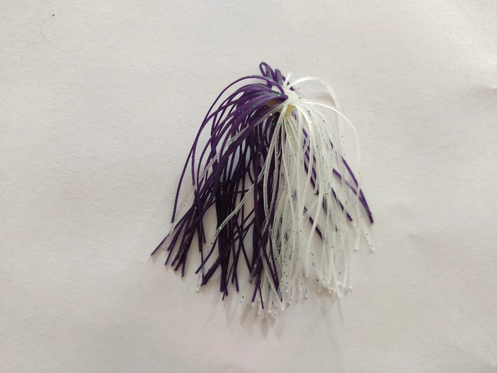 

6pcs Silicone Jig Skirts Fishing Bait Accessories Wire Fishing Lure DIY Spinnerbaits Buzzbait Spoon Squid Skirt Replacement DC15