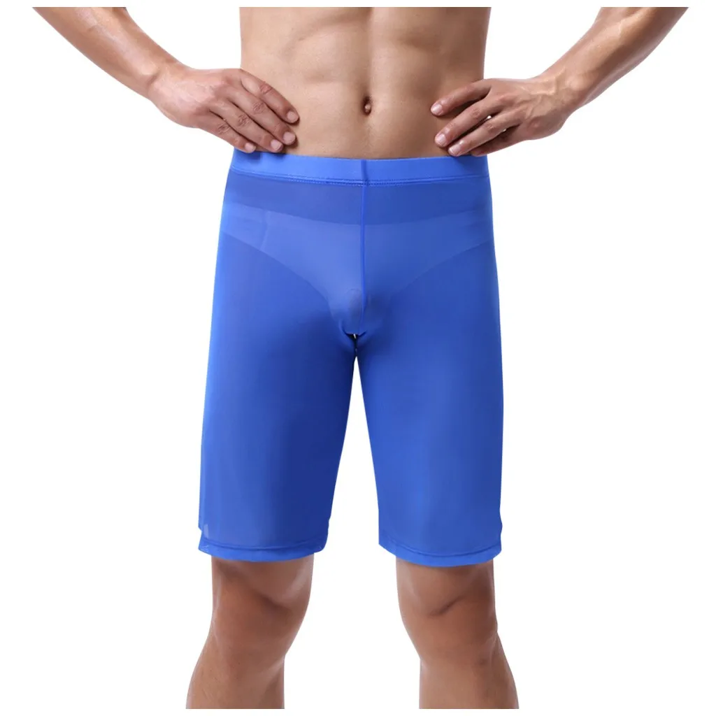 Мужские сексуальные сетчатые брюки мужские пижамы ультратонкие прозрачные с