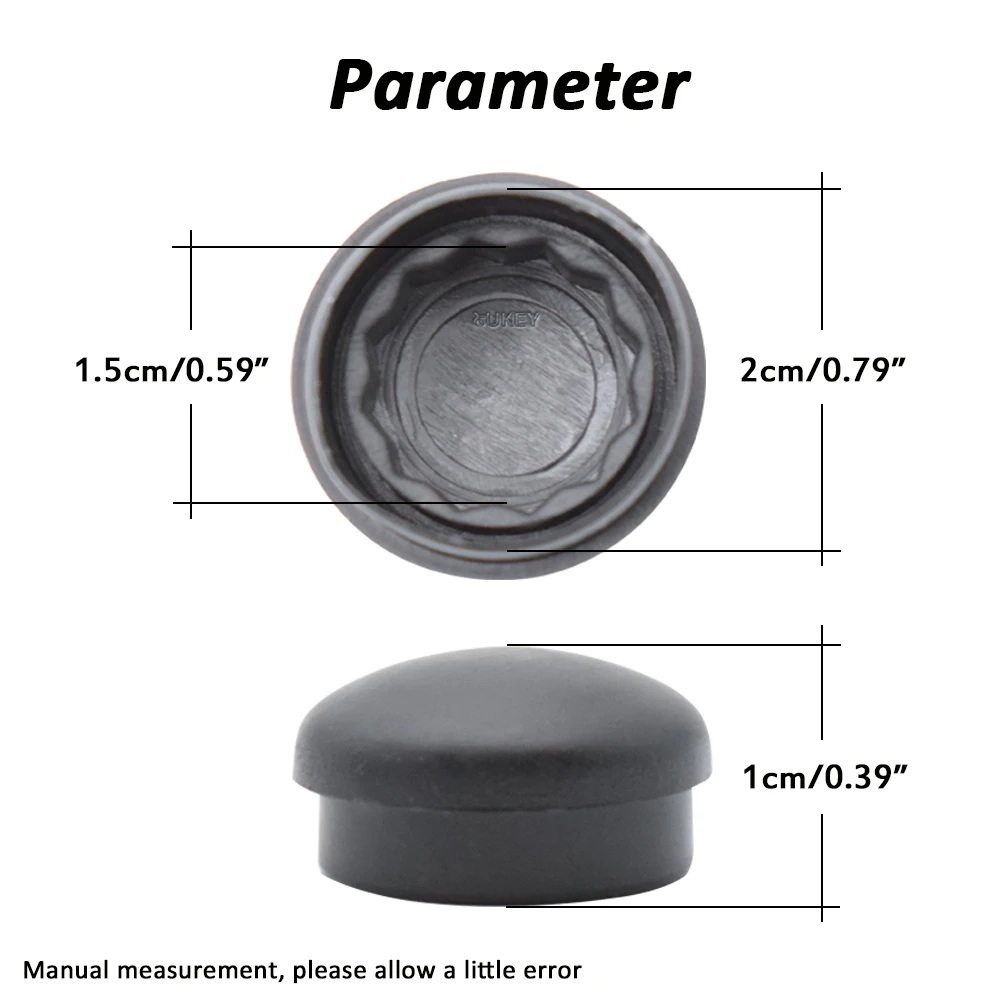 2X Car Front Windscreen Wiper Arm Nut Cap Bolt Cover For Audi A1 A2 A4 B5 B6 B7 B8 A6 C4 C5 C6 C7 Q3 Q5 R8 TT OE# 5N0955205 | Автомобили и