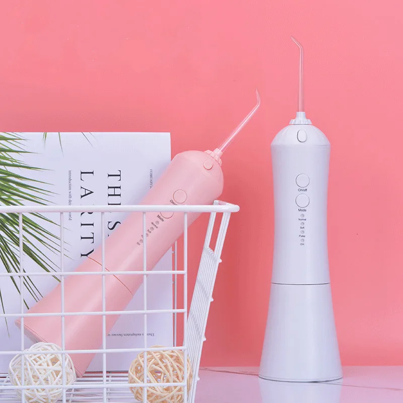 

Oral Irrigator USB Rechargeable Portable Water Dental Jet Water Flosser 230ml Waterproof Oral Care Hygiene Teeth Cleaner Family