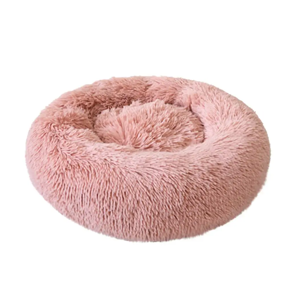 Кровать для питомца собаки Удобная пончик Cuddler круглая собачья Конура ультра мягкая моющаяся подушка для собаки и кошки зимний теплый диван Горячая sell2810 - Цвет: Fairy powder