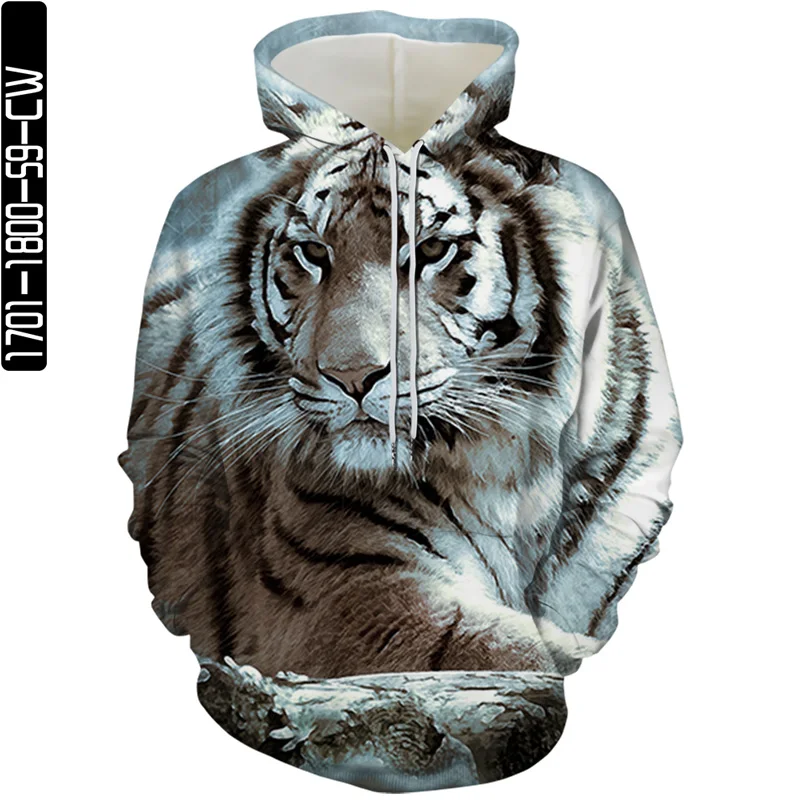 

Mr.Z Harajuku animal King of beasts illustration Design 3D Printed Hooded Men's young Hoodies 2021 Tops Everyday casual wears