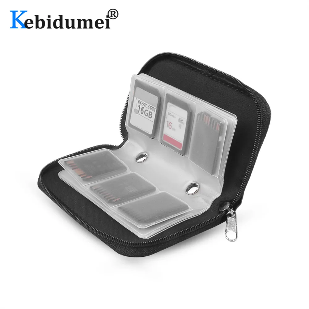 22 слота сумки для карт памяти SDHC MMC CF Micro SD TF карты футляры хранения футляр