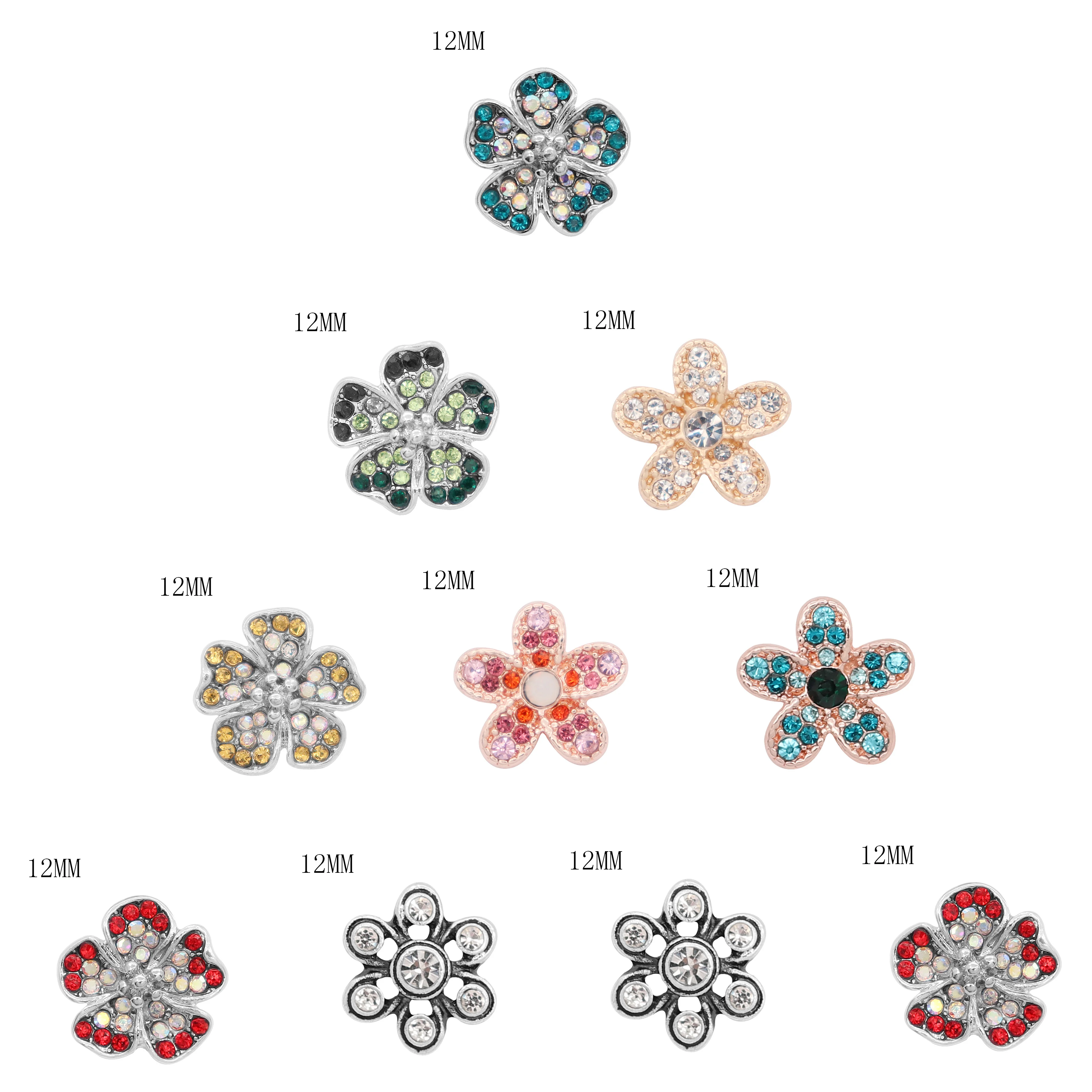 5 шт./партия новые ювелирные изделия с защелкой красивые цветочные звезды 12 мм