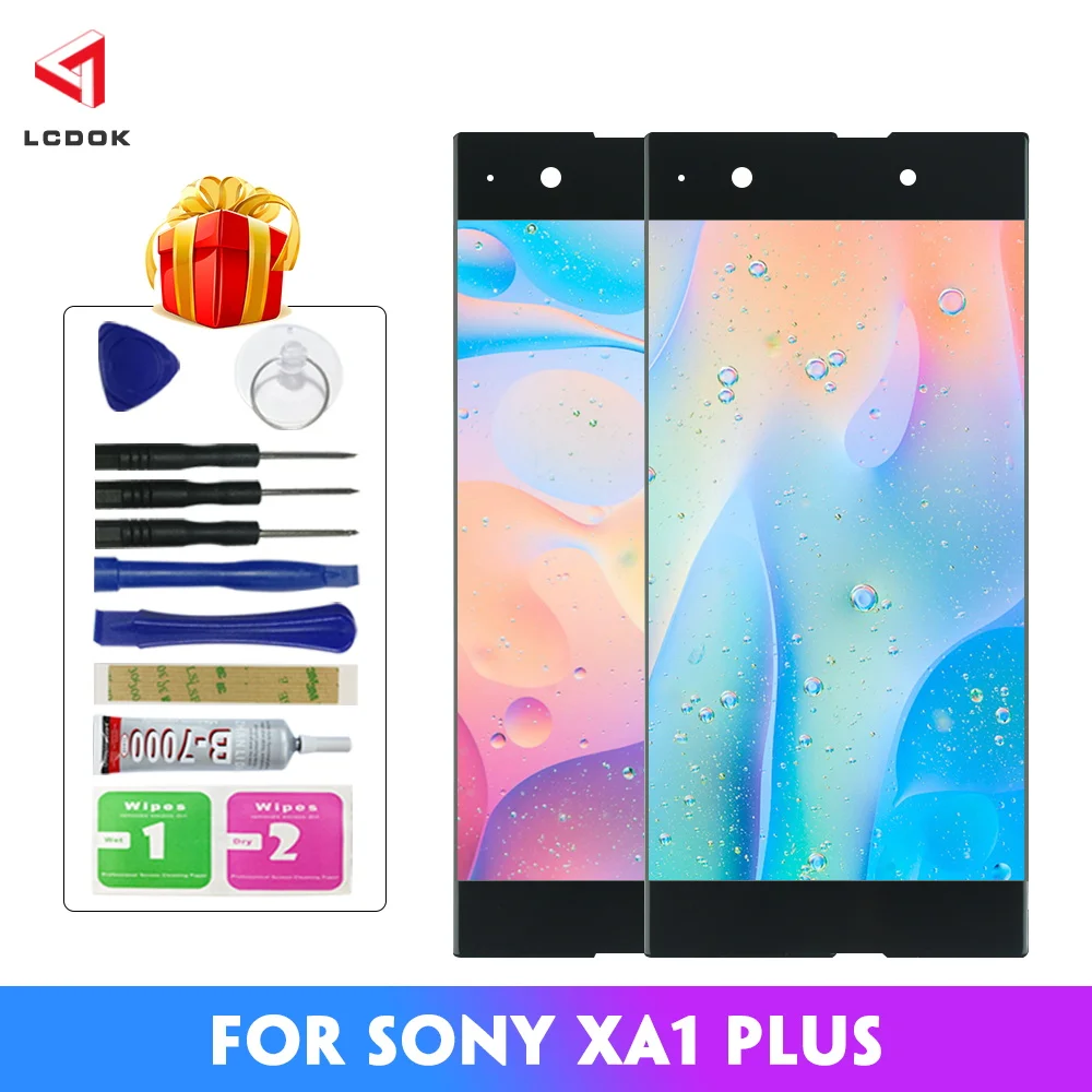 ЖК-дисплей для Sony Xperia XA1 Plus G3412 G3416 G3426 G3421 сенсорный экран с дигитайзером в сборе